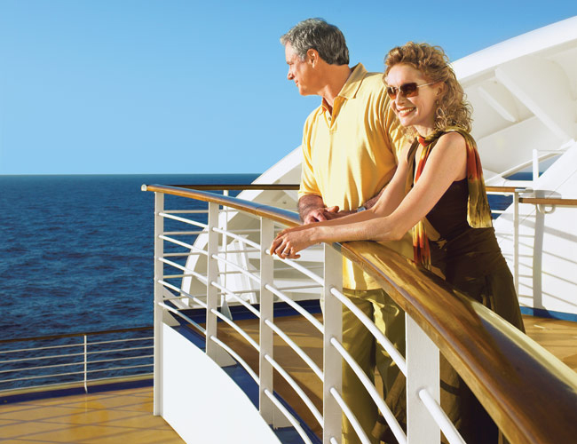Couple on ship