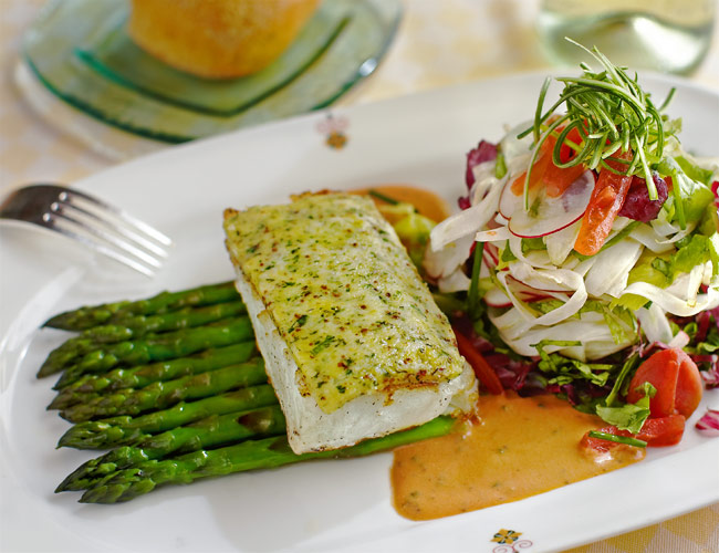 Fish and salad