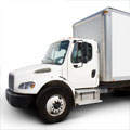 white delivery truck