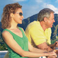 Couple on cruise ship