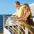 Couple on cruise ship